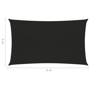 Sonnensegel 3016419-10 Schwarz - 600 x 300 cm