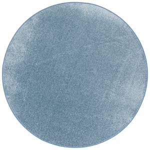 Hochflor Velours Teppich Luna Rund Blau - 200 x 200 cm