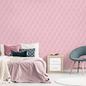 TAPETE Rosa Muster Gesteppt Geometrie kaufen | home24