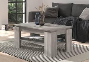 Couchtisch Titan Grau - Holz teilmassiv - 100 x 45 x 60 cm