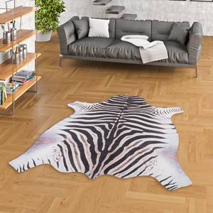 Kunstfaser Teppich Zebra 155 x 190 cm