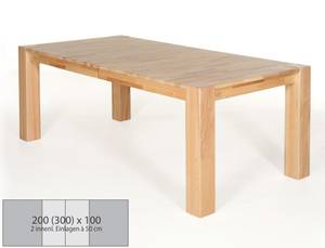 Esstisch Marco 2XL 22044 Braun - Massivholz - Holzart/Dekor - 200 x 75 x 100 cm