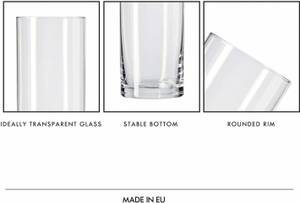 Krosno Pure Longdrinkgläser Glas - 6 x 16 x 6 cm