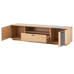 TV-Lowboard Cronus Ⅲ Braun - Holzwerkstoff - Metall - Massivholz - Holzart/Dekor - 40 x 47 x 180 cm