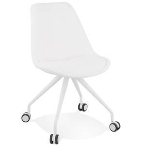 Fauteuil De Bureau STEF Blanc - Métal - 60 x 92 x 60 cm