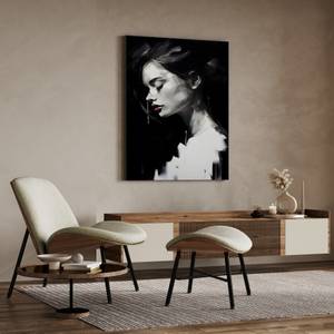 Tableau Canvas PORTRAIT Visage Peinture 80 x 120 x 120 cm