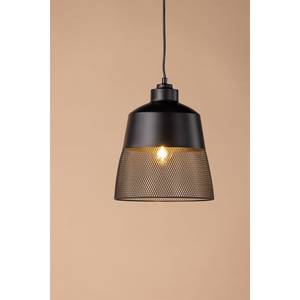 Lampe Toulon Schwarz - Holz teilmassiv - 24 x 29 x 24 cm