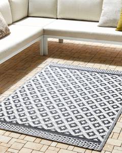 Tapis d'extérieur THANE Noir - Blanc