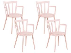 Esszimmerstuhl MORILL 4er Set Pink