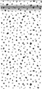 papier peint imitation terrazzo 7299 Gris