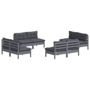 Garten-Lounge-Set Grau