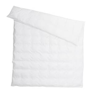 housse de duvet JACQUARD-STREIFEN Blanc - 200 x 210 cm