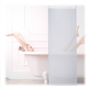 Store de baignoire blanc Largeur : 60 cm