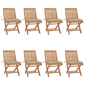 Gartenstuhl (8er Set) 3007494-4 Beige