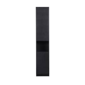 Armoire Finca Noir - Bois/Imitation - En partie en bois massif - 40 x 210 x 40 cm