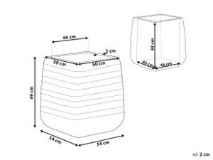 Cache-pot d'extérieur PARIKIA Blanc - 50 x 49 x 50 cm