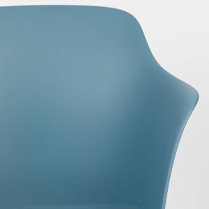 Fauteuil de table Tango Matière plastique / Acier - Bleu