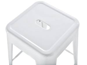 Tabouret de bar CABRILLO Blanc - 30 x 60 x 34 cm