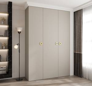 Drehtürenschrank Como 1 Beige - Gold - Hellgrau - 160 x 50 cm