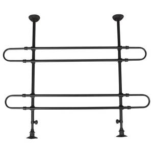 Barrières de voiture pour chiens 439626 Noir - Métal - 150 x 105 x 1 cm