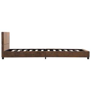 Bettgestell 299305 Braun - Holzwerkstoff - Kunstleder - 94 x 65 x 210 cm