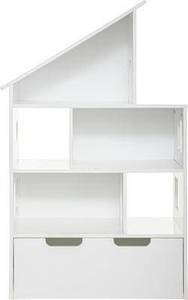 Bücherregal "Haus" Truhen weiß H104cm Weiß - Kunststoff - 34 x 16 x 81 cm