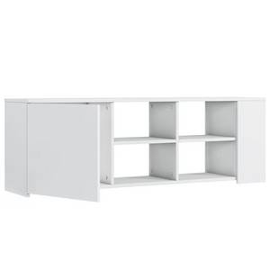 Meuble Tv Rome blanc Blanc - Bois manufacturé - 150 x 45 x 35 cm