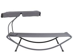 Chaise longue TERNO Gris - Métal - 110 x 110 x 200 cm