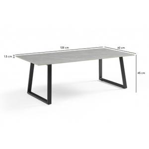 Table basse 120x60cm céramique ARIZONA02 Gris - Céramique - 120 x 45 x 60 cm