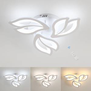 LED-Deckenleuchte, 45 W Deckenlampe, mod Weiß - Metall - 50 x 8 x 50 cm