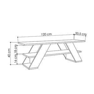 TV - Unit FARFALLA -  Altweiß Cremeweiß - Perlweiß