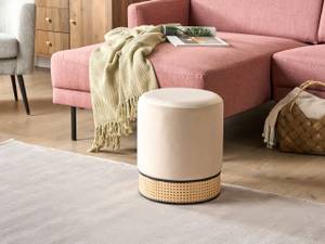 Pouf YANKTON Beige - Crème