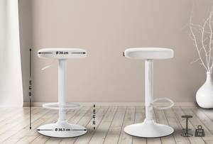 Tabouret de bar Ponte Blanc - Blanc