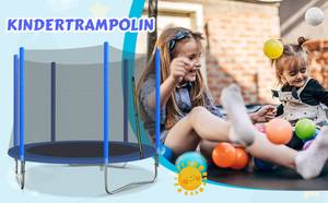 Trampolin Mini Ⅵ Blau - Metall - 246 x 213 x 246 cm