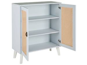 Buffet PARTON Beige - Blanc - Bois manufacturé - 80 x 100 x 34 cm