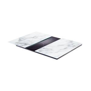 Herdabdeck-/Schneideplatten-Set Weiß