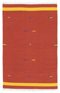 Kelim Modern - 180x120cm Rot - Naturfaser - 120 x 1 x 180 cm