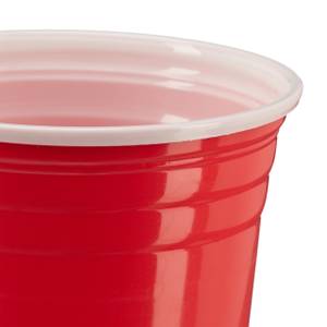 200 x Beer Pong Becher rot Rot - Weiß