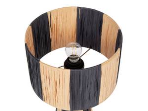 Lampe de table WELMEL Noir - Bleu - Fibres naturelles - 25 x 41 x 25 cm