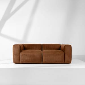 Einzelsofa BUFFO 3-Sitzer Orangerot - Breite: 210 cm