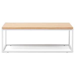 Table basse Icub U 60x80 Blanc Naturel Blanc - Bois massif - Bois/Imitation - 80 x 42 x 60 cm