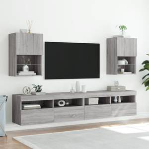 TV-Schrank mit LED-Leuchten D925 Grau