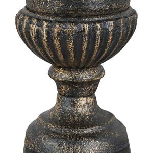 Vase décoratif en fonte Noir - Doré