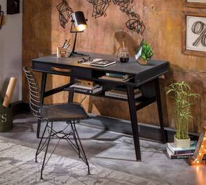 Bureau Dark Noir - Bois manufacturé - 75 x 60 x 120 cm