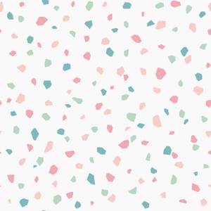 Tapete Terrazzo-Motiv 7299 Multicolor - Pink - Türkis - 53 x 1005 x 1005 cm