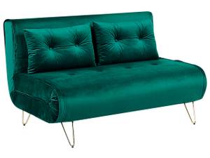 2-Sitzer Sofa VESTFOLD Dunkelgrün - Gold - Grün