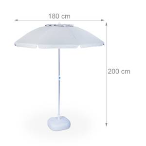 Parasol 200 x 200 cm inclinable jardin Gris