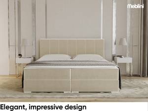 Boxspringbett Chandon Beige - Breite: 186 cm - H3