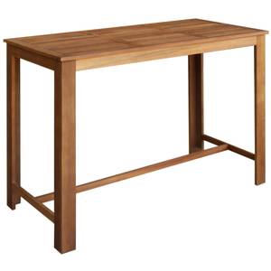 Table et tabouret de bar Marron - Bois massif - Bois/Imitation - 70 x 105 x 150 cm