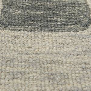 Tapis gris en fibres naturelles style fusion 160x230